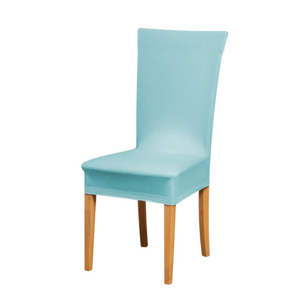Potah na židli světle modrý  - Natahovací elastický potah