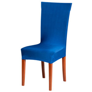 Potah na židli modrý  - Natahovací elastický potah